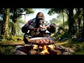 Jungle Survival Vlog Axe Buffalo BBQ GoPro Gorilla Vlog 2