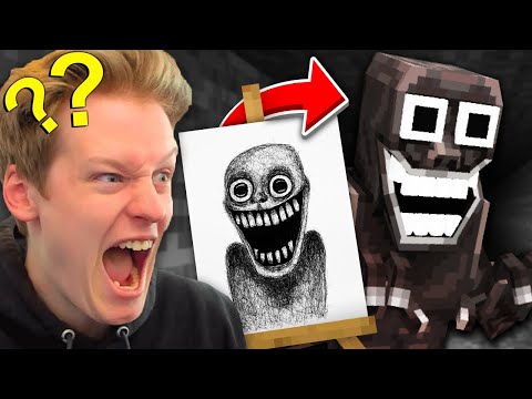 I Made Scary Drawings into Mobs to Fool My Friend..