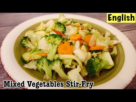Mixed Vegetables Stir-Fry | Thai Mixed Veg Stir-Fry Recipe | ผัดผักรวม
