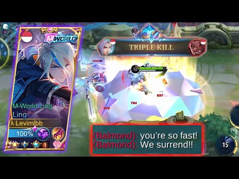 Levimlbb Using M-WORLD Skin is too FAST!! Enemy Surrend in 7 Mins - Mobile Legends