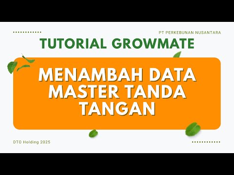 Menambahkan Data Master Tanda Tangan
