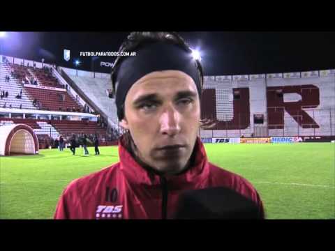 "El gol abrió el partido". Huracán 3 - Sarmiento 0. Fecha 28. Primera División 2015. FPT