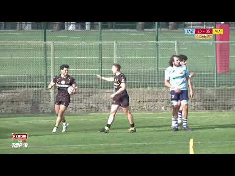 Highlights Lazio Rugby 1927 v Rugby Viadana 1970  25-49 TOP10 Giornata 08 2020/21