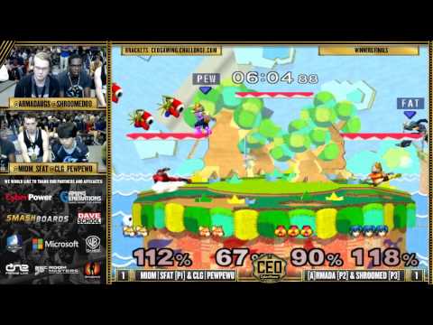 CEO 2015 - CLG PewPewU & vs [A] Armada & Shroomed - SSBM Winner Finals - Smash Melee