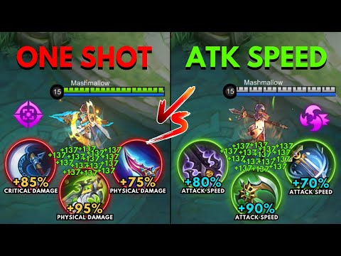 Zilong One Shot Build vs Zilong Attack Speed Build