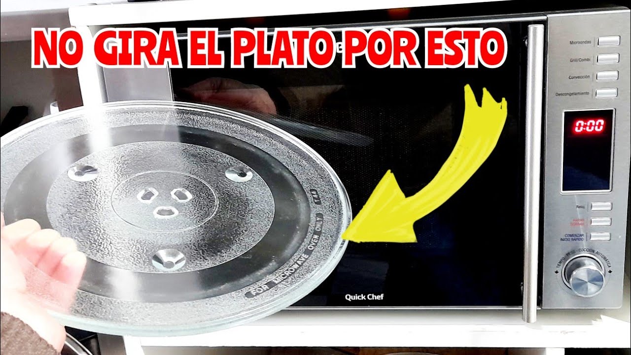 microondas NO GIRA EL PLATO, aquí la solución!!