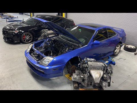 2001 Honda Prelude | H22 VTEC Engine Swap & Removal Breakdown!! (EP1)