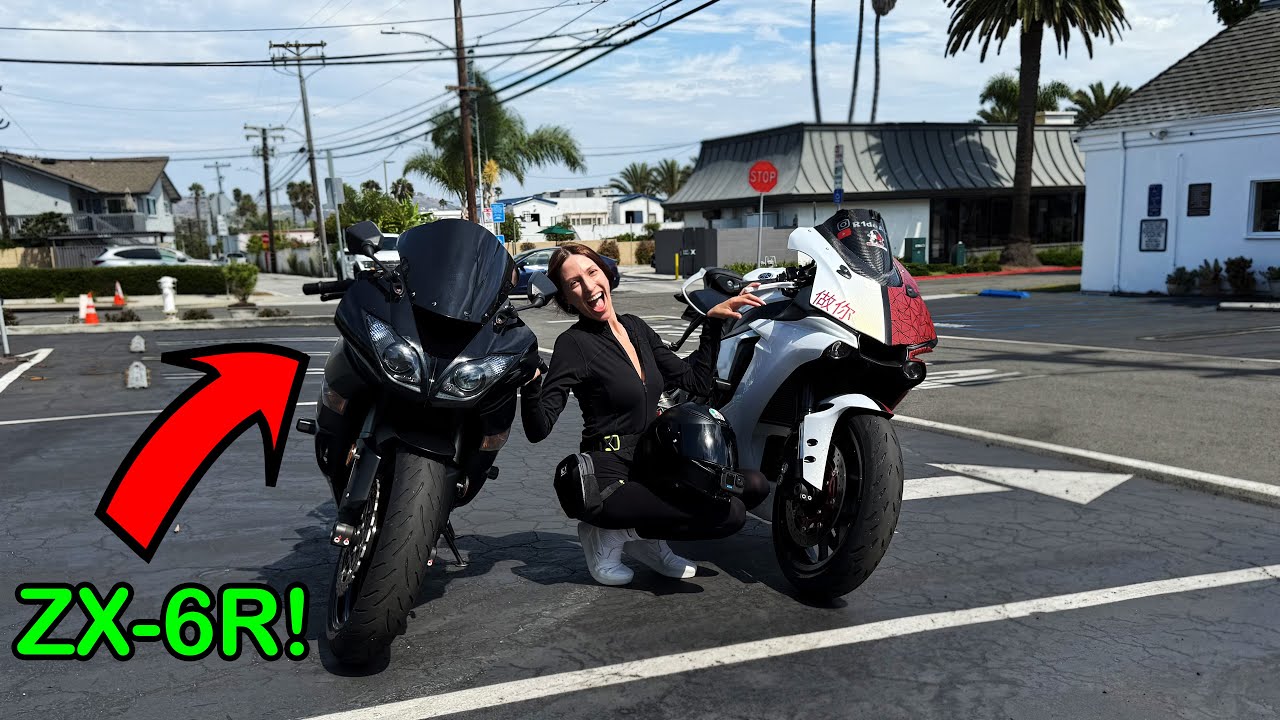 She’s Been Waiting for THIS Moment… First Ride on Her ZX-6R!