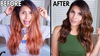 How to fix orange hair! (SHOCKING HAIR TRANSFORMATION!)