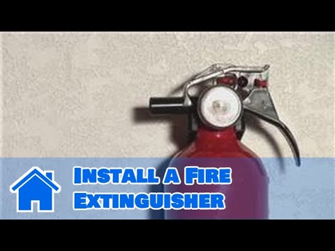 Home safety tips - how to install a fire extinguisher