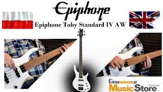 Video thumbnail for Epiphone Toby Standard IV AW by Music Store Poznań Guitars&Drums
