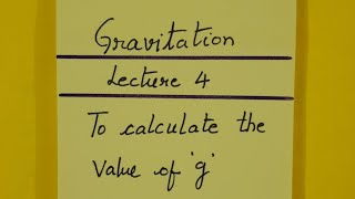 Class 9th Science Physics Gravitation To Calculate The Value Of g by Shilpa Chaudhary