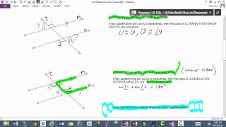 3-2 Use Parallel Lines and Transversals