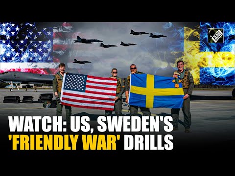 US, Swedish Air Forces join hands and conduct military training as a part of NATO exercise