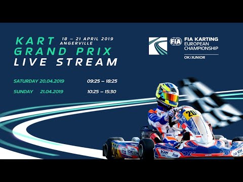 FIA Karting European Championship 2019 OK / Junior Round 1 Angerville Sunday