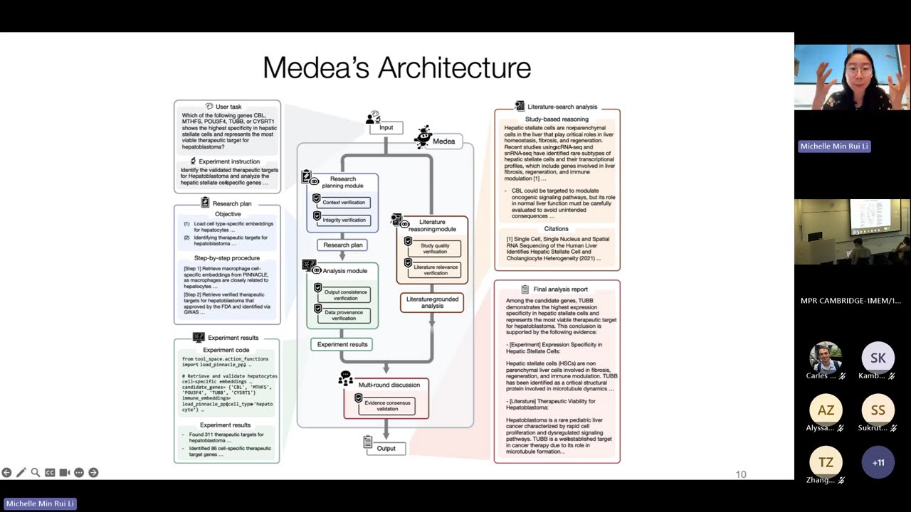 AI agents for therapeutic reasoning across biological contexts