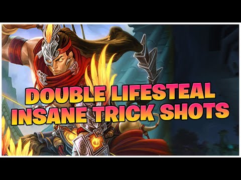 DOUBLE LIFESTEAL INSANE TRICK SHOTS! S11 SMITE HOU YI