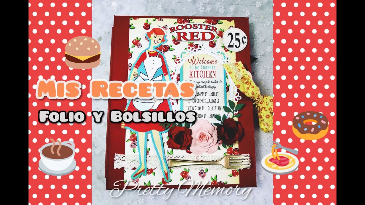RECETARIO SCRAPBOOK - LIBRO DE RECETAS