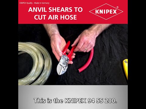 KNIPEX Tool Tips - Anvil shears to cut air hose