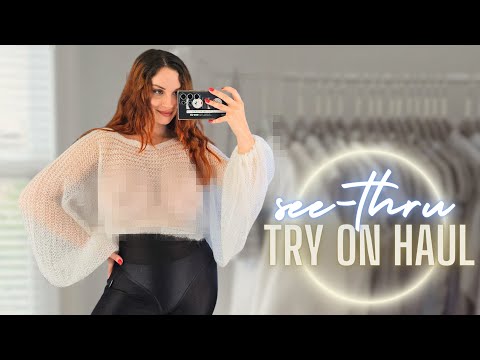 Transparent Try On Haul at Mall| See-Through Clothes Trend