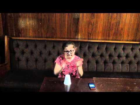 Cup Song. (Sorry cut a bit off at the end)