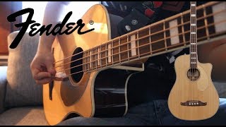 Video thumbnail for Fender Kingman SCE - Acoustic Bass Guitar - Unplugged Demo by Riffs and Gin