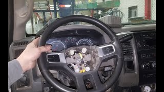2009 to 2018 Dodge Ram 1500 to 5500 Steering Wheel Air Bag Clockspring Removal / Replacement