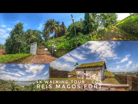 Goa | Reis Magos Fort | 4k Walking Tour | Goa Monsoon July 2021  |  Fort In Goa |