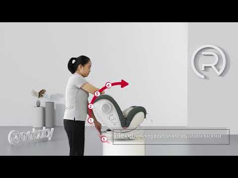 S62 Swan - Reebaby Baby Car Seat With ISOFIX 360° Rotate Suitable For 0-36KG Group0+123 Chubby baby