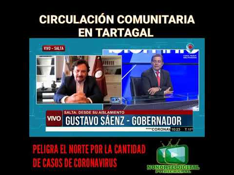 Video: Sáenz confirmó circulación comunitaria de COVID-19 en Tartagal