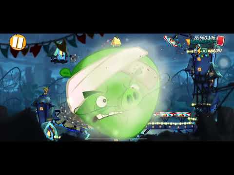 Angry birds 2 - king pig panic kpp level 123 completed with Leonard (room:345) 30/3/2022