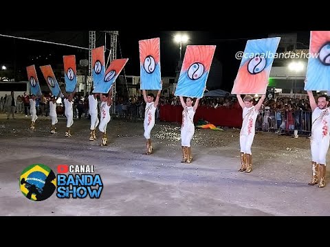 Corpo coreográfico da Banda Marcial FANUBA na Final do Campeonato baiano AFAB-BA 2025