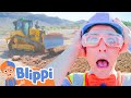 Blippi S NEW Construction Vehicle Blippi Challenges And Games For Kids