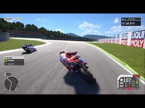 MotoGP 19  Gameplay-  Dovizioso @ Mugello (120% Difficulty) + Setup