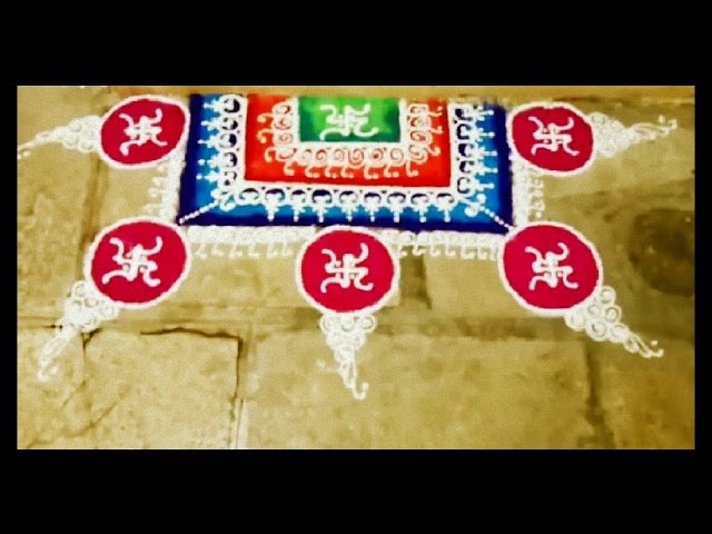 How to draw sanskar bharati rangoli design by Mymehndiart