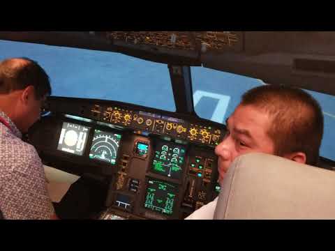 RNP Training at Bangkok Airways..TRE Capt Roland Cucchi, Capt Uday and F/O Amulya...