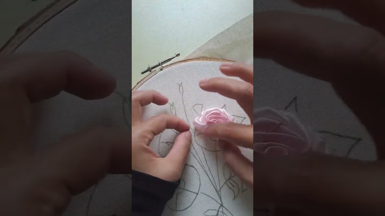 Watch embroidery process