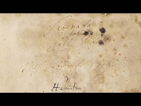 Johann David Heinichen - Sonata to Diana sull'Elba, S.200 {Autograph score}