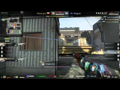 CS:GO - Train - RAIN 1on4 Clutch - Kinguin vs Virtus Pro - Dreamhack Valencia