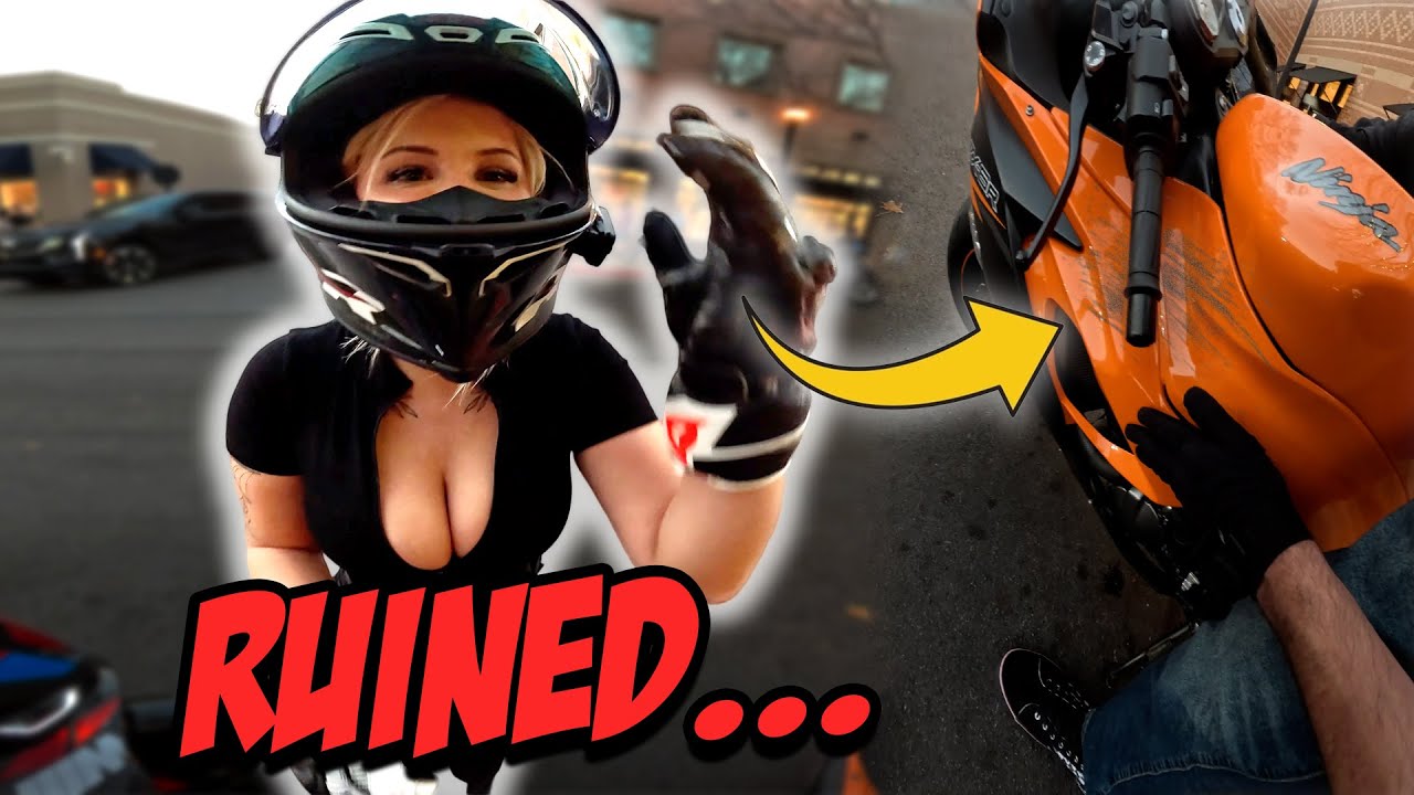 She scratched my bike