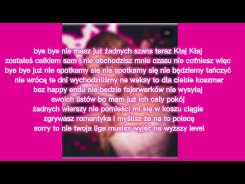 bye bye aria tekst piosenki
