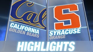 California vs Syracuse | 2014-15 ACC Basketball Highlights