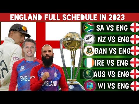 England Cricket Team Full Schedule 2023 | England Cricket Fixtures 2023 | Cricket Update