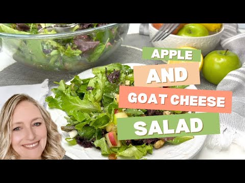 Best Ever Mixed Greens Salad with Apple and Goat Cheese that’s ready in just five minutes!