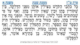 מסכת שבת פרק ט"ז משנה א