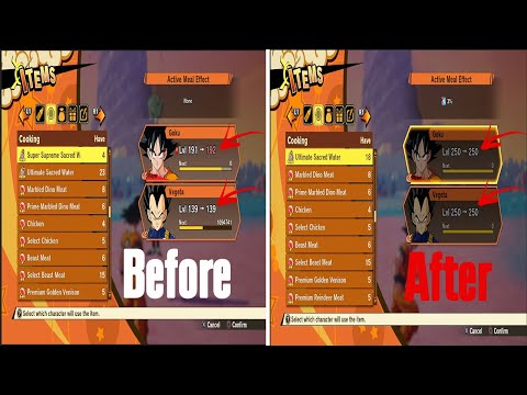 DBZ Kakarot - How To Level Up Fast To Max 250