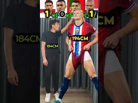 Ronaldo Vs Mbappe Vs Haaland Vs Bellingham Height Comparison 💀🥶#football #shorts #ytshorts