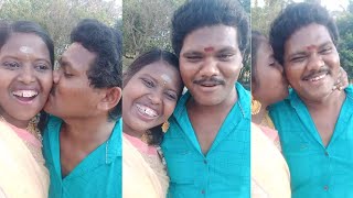 Dhivya Kallachi Kissing Salem Mani In Public  Dhiv