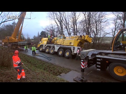 VN24 - 250-ton Grove GMK5250XL-1 mobile crane recovered from ditch