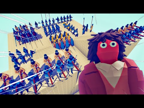 250x PEASANT ARMY ATTACK KNIGHTS CASTLE | Totally Accurate Battle Simulator TABS